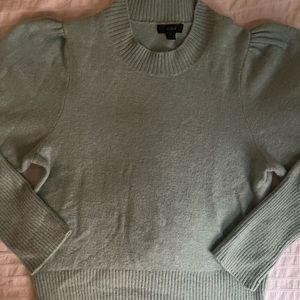 Jcrew poof shoulders wool blend sweater